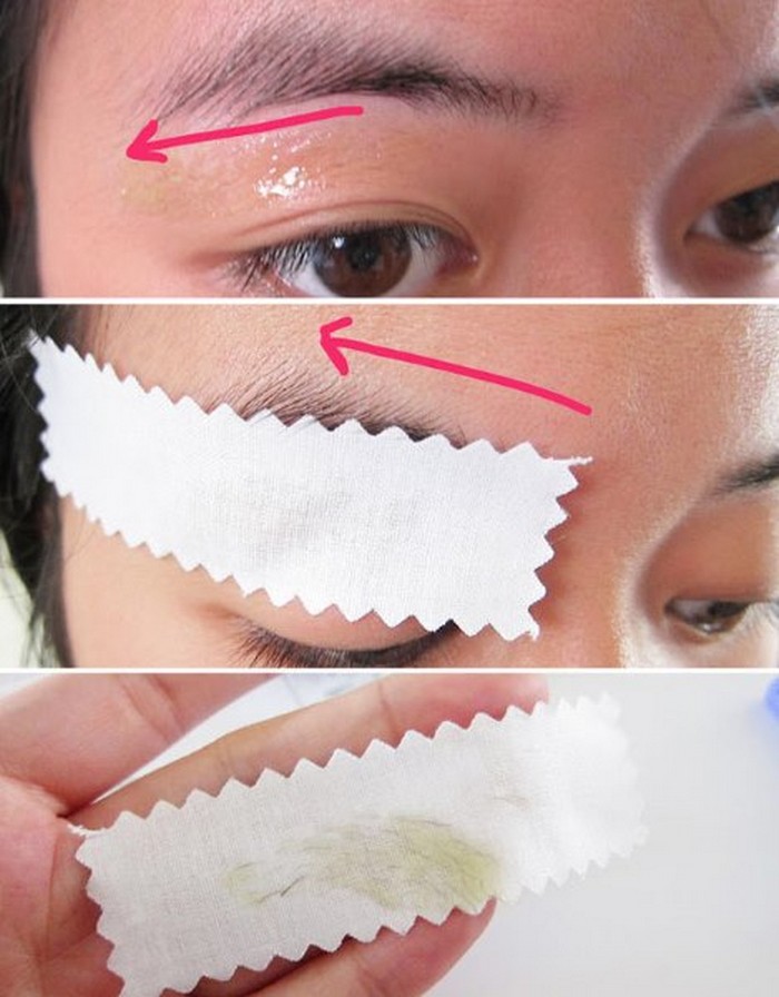 A step-by-step course of work on eyebrow waxing