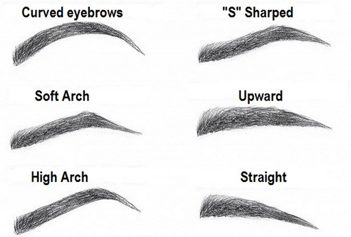 What is the most attractive eyebrow shape for women?